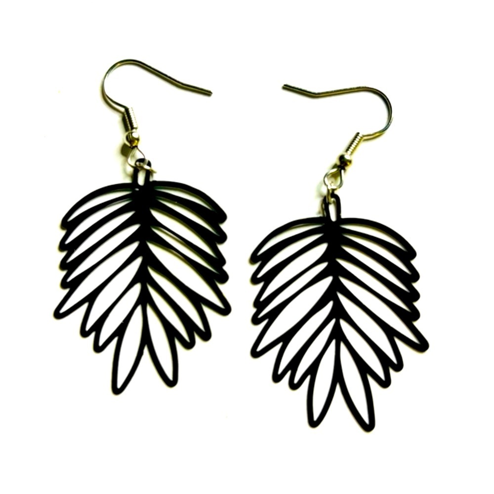 Filigree Leaf Earrings, NWT, Handmade